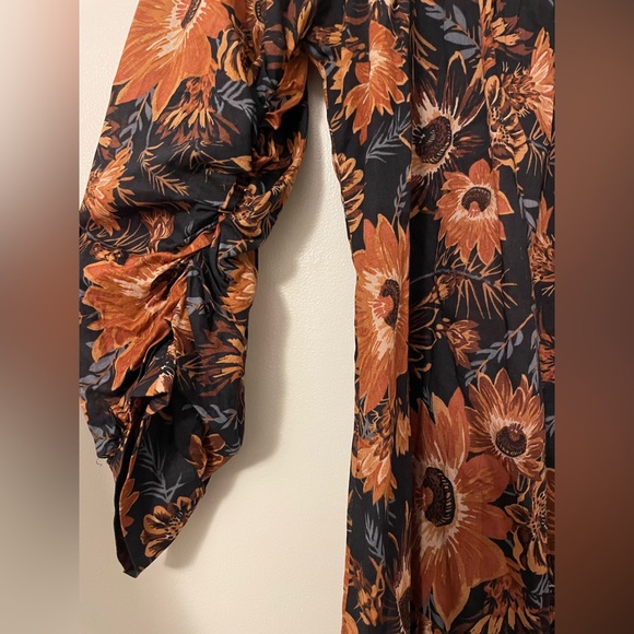 Happy X Nature by Kate Hudson Floral 3/4 Length Sleeve Mini Dress Size MEDIUM - Picture 3 of 4